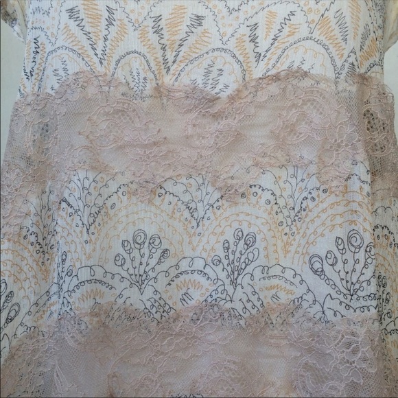 Diane Von Furstenberg DVF size 10 vintage silk lined  Tank sheer scoop neck - Picture 3 of 15